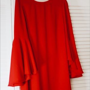 Matte Red Formal Dress